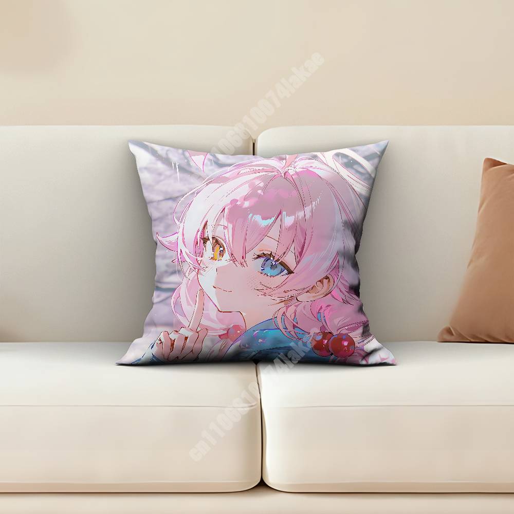 Blue Archive Takanashi Hoshino Pillow Cover Cushion Case Sofa Couch Home Gaming Room Decoration