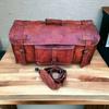 Large Men Genuine Vintage Leather Duffel Luggage Gym Sport Overnight Travel Bag