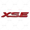 Car Styling 3D XSE Car Metal Alloy RearTrunk Fender Adhesive DSFDHFG6 Badge Body Tailgate Displaceme Emblem For Toyota Sienna