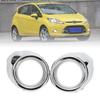 For Fiesta 2009 2010 2011 2012 Fog Light Cover Chrome Front Foglight Lamp Trim AccessoriesFog Lights Covers