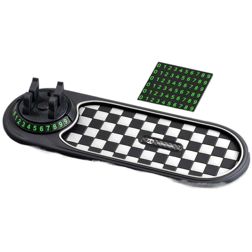with Parking Number Plate Parking Number Plate Rotatable Anti slip Phone Pad  Car Center Console