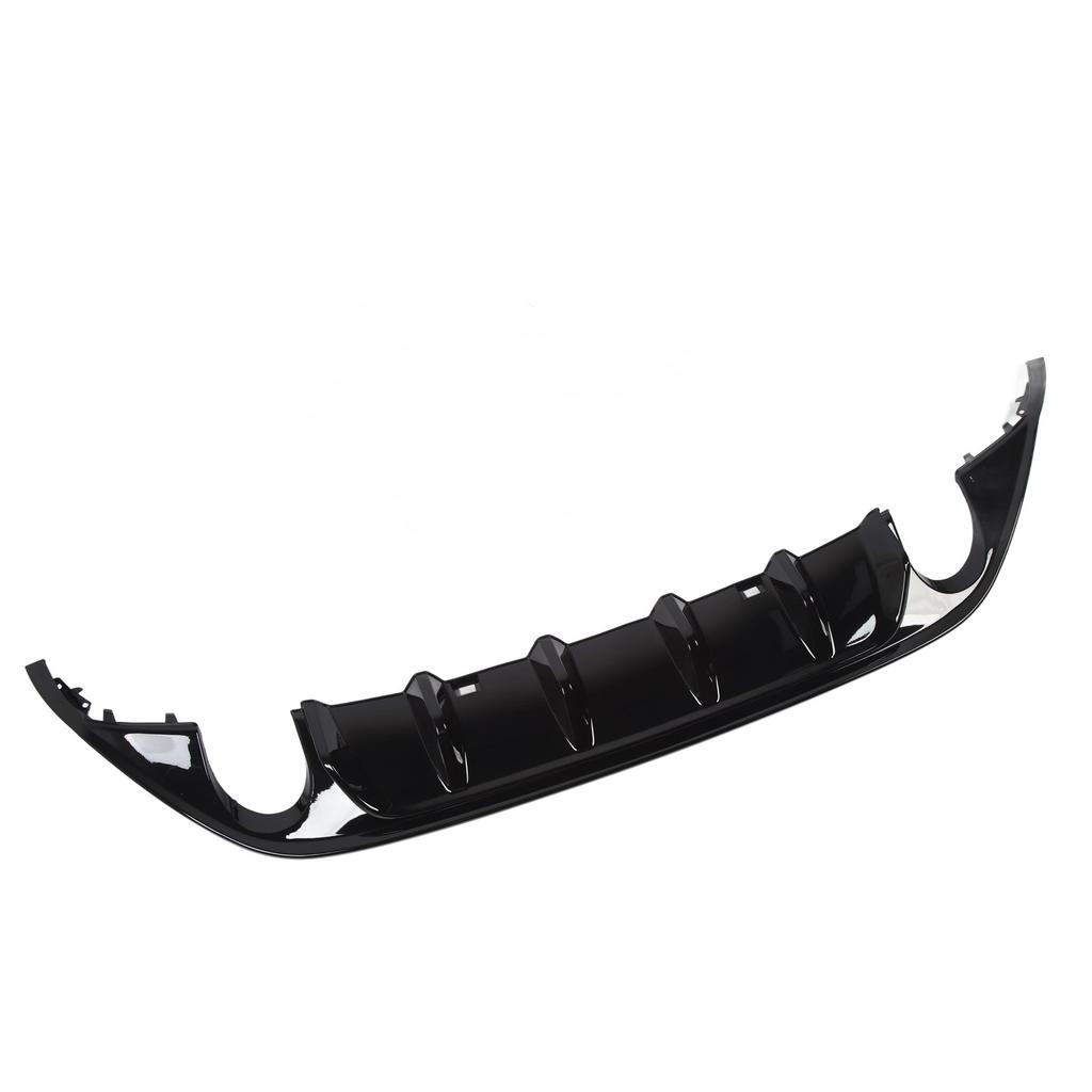 Rear Bumper Lip Spoiler Gloss Black TCR Rear Bumper Diffuser Valance Sporty  For MK7 Pre‑Facelift 2013 to 2016