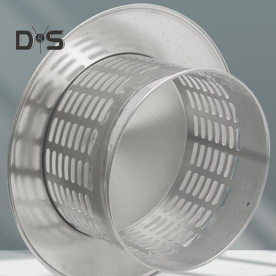 Round Chimneys Cover with Mesh Screen Tapered Top Metal Chimneys Cover Weather-proof Outside Roof Cone Top Fireplace Exhaust Rain Cover