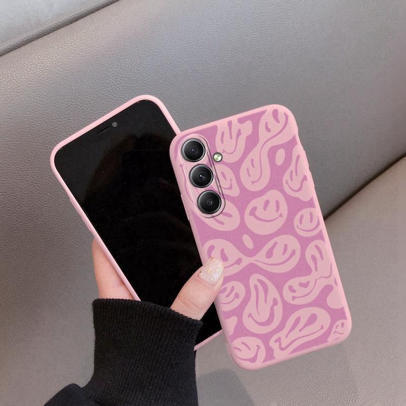 Мягкий силиконовый чехол с рисунком сердца для Xiaomi Redmi Note 13 14C Samsung M35 A55 S24 A06 iPhone Huawei Honor Realme Camera Защитный противоударный чехол