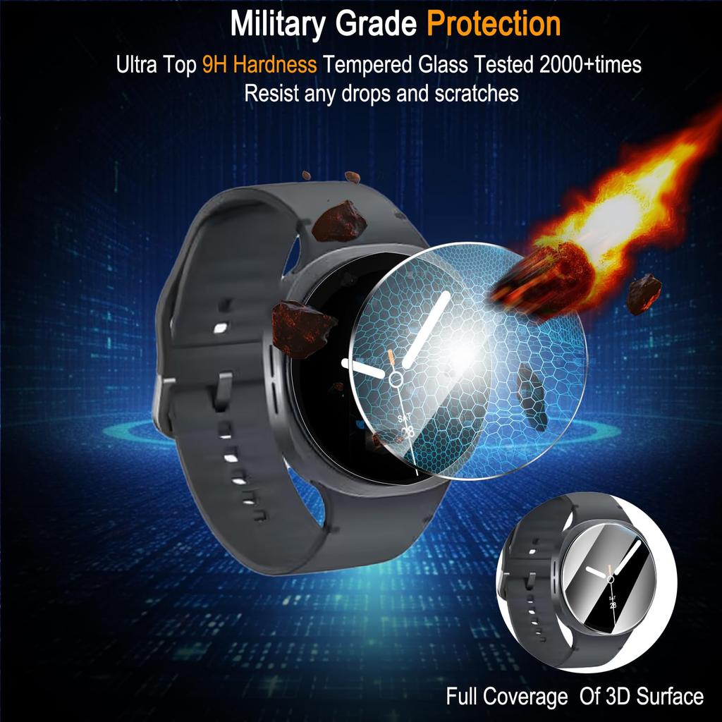 Закаленное Стекло Для Samsung Galaxy Watch 8/8 classic 44мм 40мм 46мм Аксессуары HD Гидравлическая Пленка Защитное Стекло для Экрана Galaxy watch8