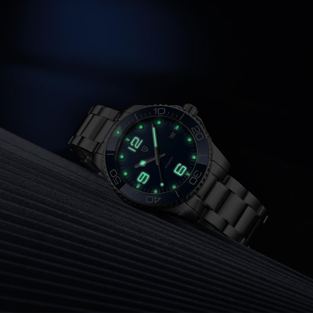 PAGANI DESIGN PD1702 42MM Men's Automatic Mechanical Wristwatch 8215 Movement Sapphire Glass Clock Driving Waterproof Watch