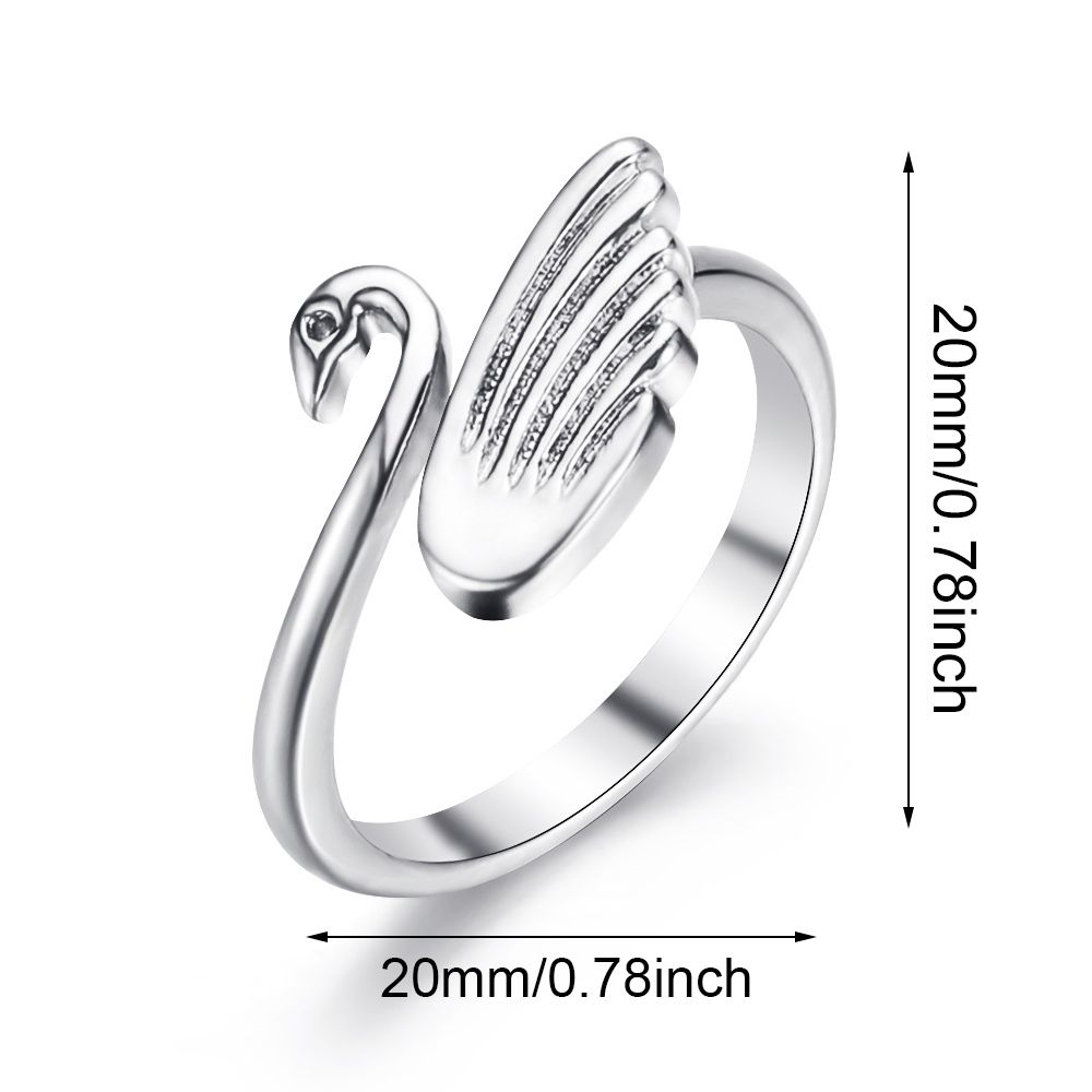 Swan Sewing Accessories Adjustable Finger Wear Thimble Ring Yarn Guides Knitting Loop Crochet Ring