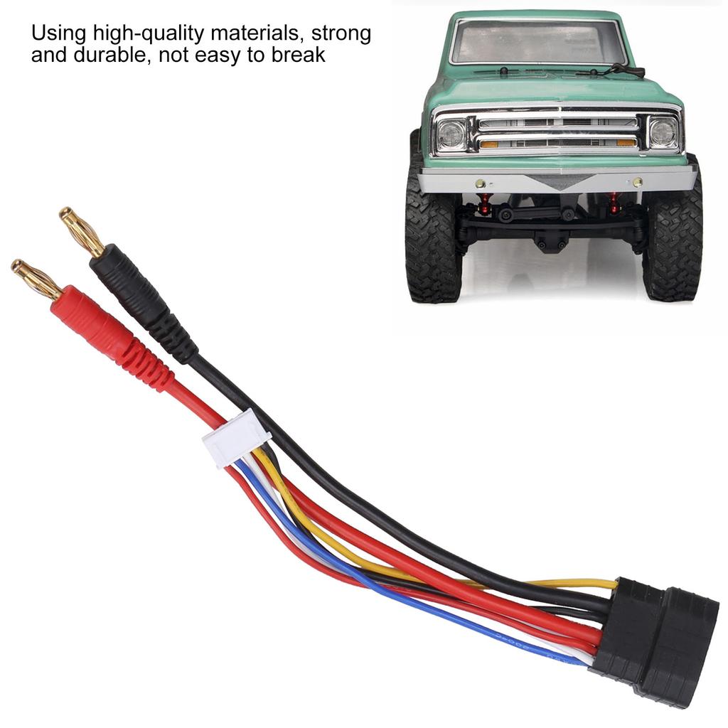 For TRX Plug to 4.0 Banana Plugs Connector Adapter Battery Charger Cable for RC Car/Plane