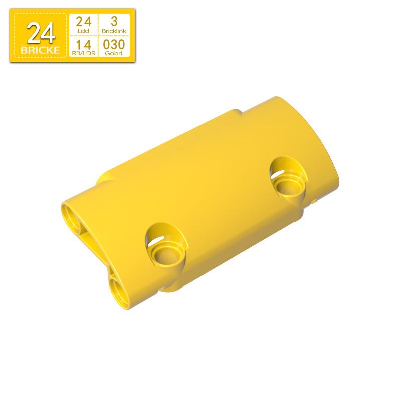 BRICKE Brick 7x3 Technic Panel - Compatible with Lego 24119, Ideal for Educational DIY Projects