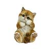 Ubia Tabby and White Cat Touching Its 12 X 11 X 16 Garden H23002 Face, Cm, Doll, Figurine, Ornament, Animal, Decor, Cat,