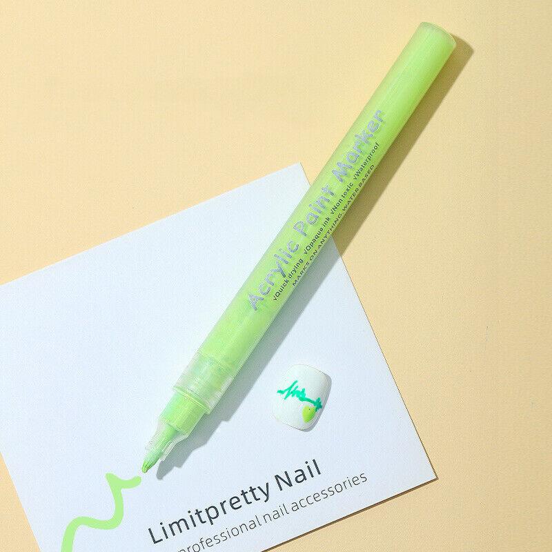 Nail Art Graffiti Pen UV Gel Polish Waterproof Drawing Painting Liner Bru ~ *