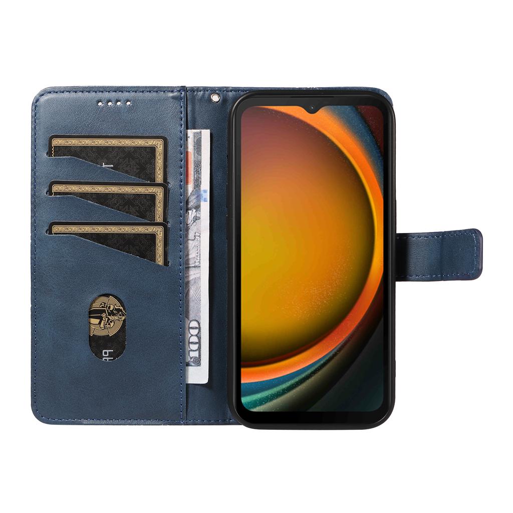 Для Samsung Galaxy Xcover7 Чехол Противоударный Геометрическая Линия Кожаный Чехол для Телефона Держатель для Карт