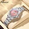 Top Luxury Quartz Watch for Women Elegant Stainless Steel Watch Luminous Waterproof Date Wristwatch Ladies Dress Watch