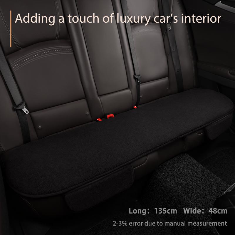 Karcle Polar Fleece Car Seat Cover Warm Winter Front Car Seat Protector Mat Rear Automotive Seat Cushions Car Accessories