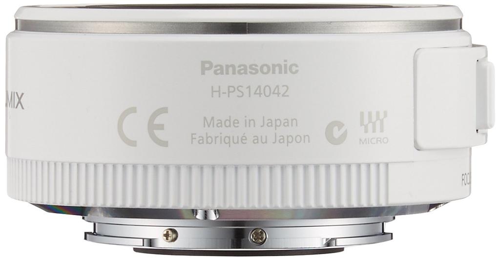 Panasonic Lumix G X Vario PZ Standard Zoom Lens for Micro Four White 14-42mm F3.5-5.6 ASPH./Power O.I.S. Thirds, (H-PS14042-W)