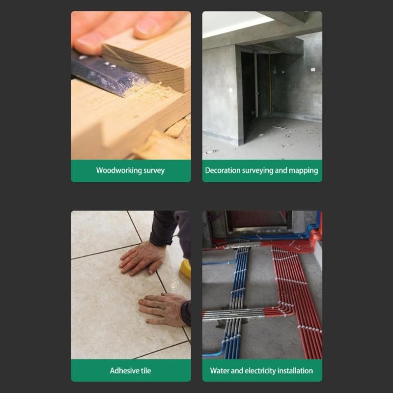 Магнитный транспортир Уровень для деревообработки с рулеткой Инструмент для измерения пузырьком Портативный уровень Линейка высокой точности