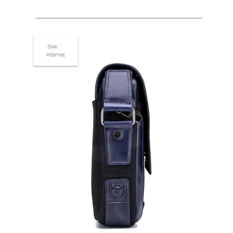 BULLCAPTAIN 2024 Мужская сумка-мессенджер Мужские сумки через плечо из натуральной кожи Деловая повседневная сумка через плечо Известный бренд мужская сумка-сумка