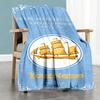 Manchester City Customize Text Blanket Cozy Customizable Blanket Ultra-Soft Great for Office Chair Living Room Home Decor Bedding