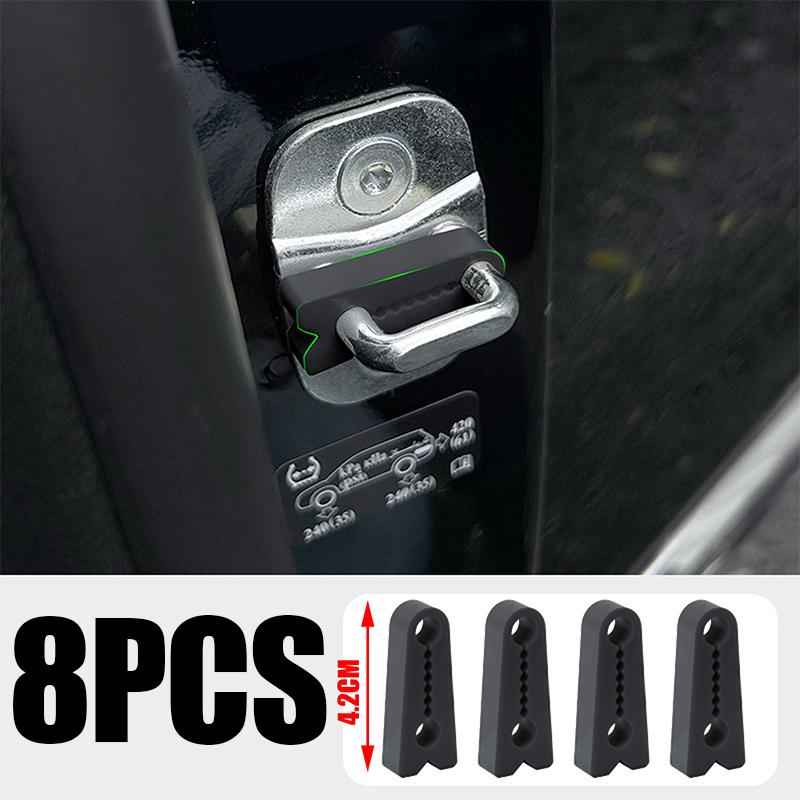 4-40pcs Silicone Car Door Closing Shock Absorber Buffer Pad Damper Anti Noise Sound Insulation Protector Gasket Interior Parts Interior Mirrors 6