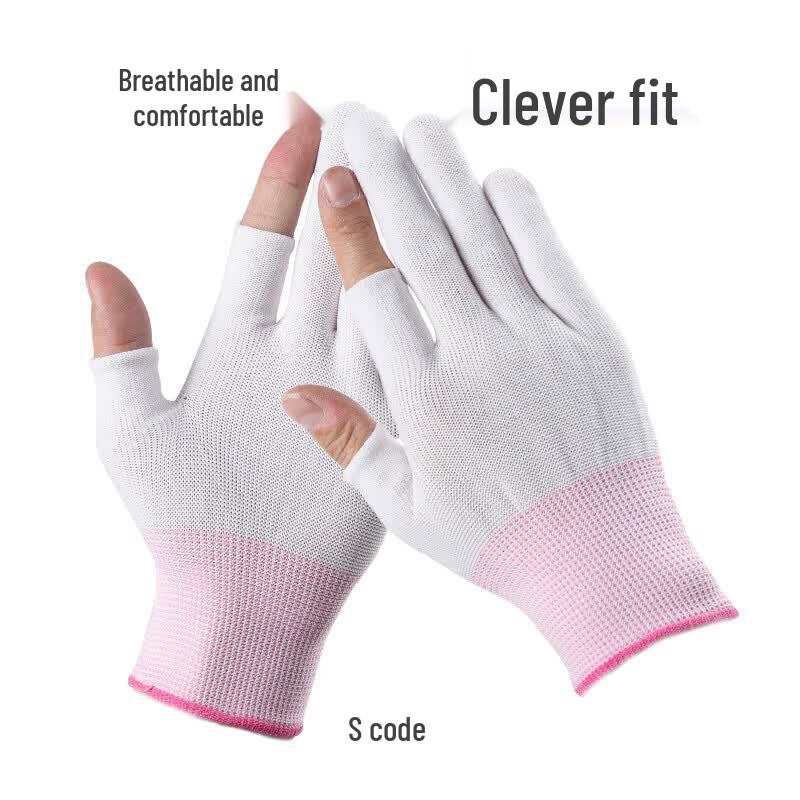MOREYUN Nylon Open-Finger Work Gloves