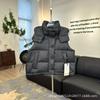Womens Puffer Vest With Hood 86-90% White Duck Down Detachable Warm Winter Sleeveless Coat Office Daily Wear