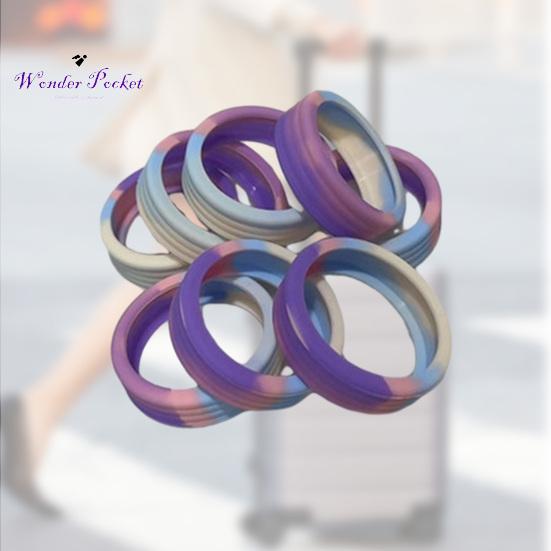 8Pcs Silicone Luggage Wheel Covers Enhance Travel Adventure Minimize Noise Spot Luggage Protective Sleeves Adult Sex Wear