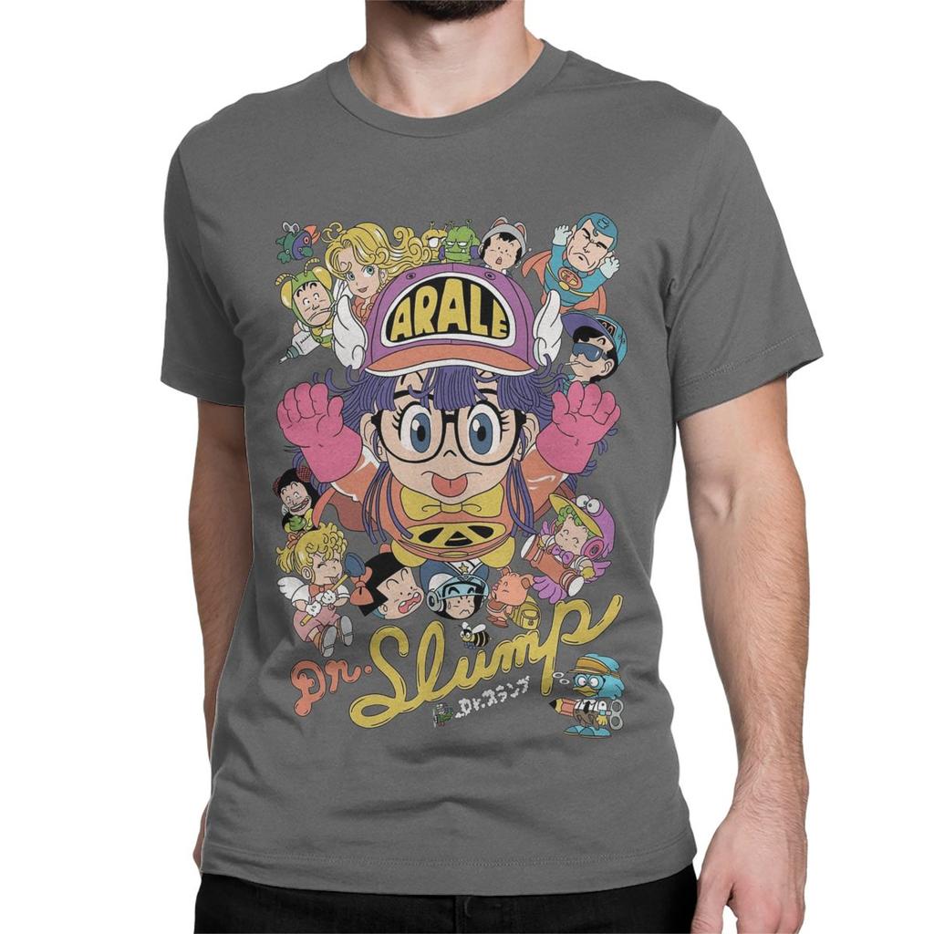Men Women's T-Shirt Arale Anime Cute Funny 100% Cotton Tee Shirt Short Sleeve Dr Slump T Shirts Crew Neck Tops Gift Idea