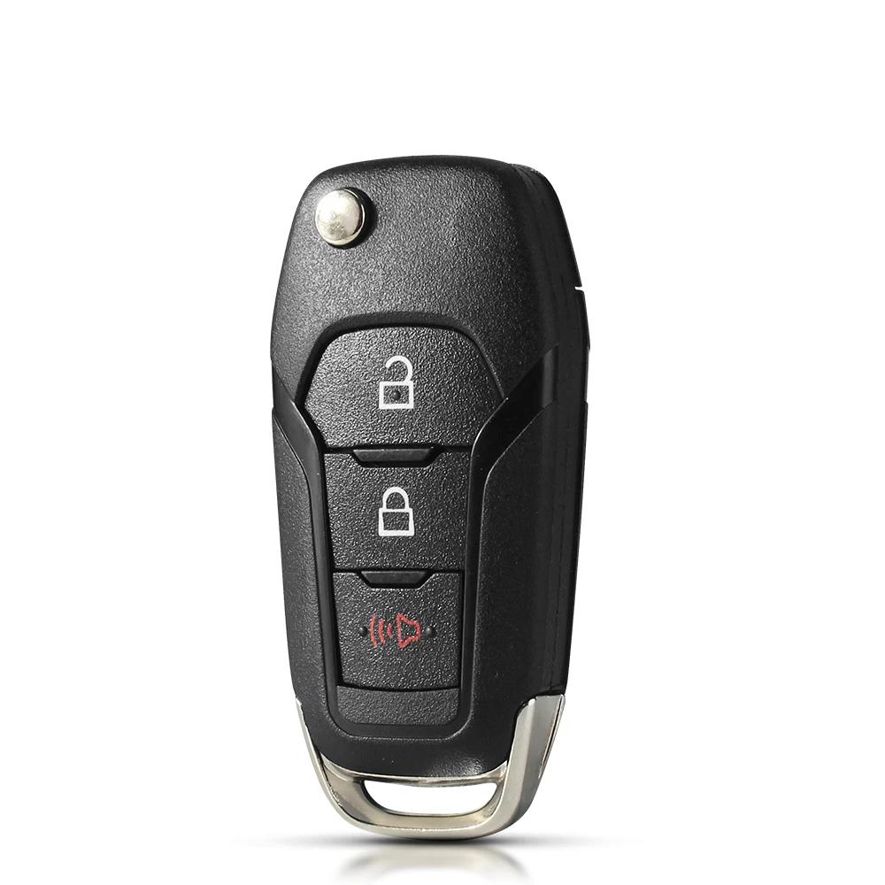 Чехол-оболочка для автомобильного ключа для Ford F150 F250 F350 Explorer Ranger Ka Fiesta Mondeo Focus Everest Edge Kuga Escort Лезвие Hu101