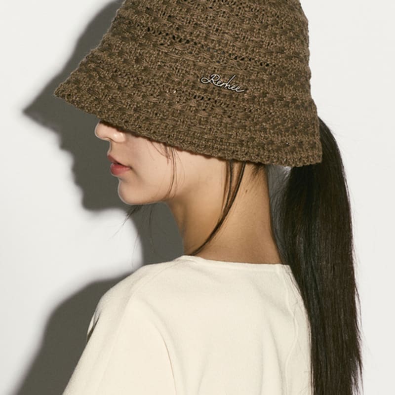 RE RHEE ВЯЗАНАЯ ПАНАМА ХАКИ-КОРИЧНЕВЫЙ