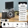 Retro 5K Mirrorless Digital Camera with Flip Screen for Student Selfies