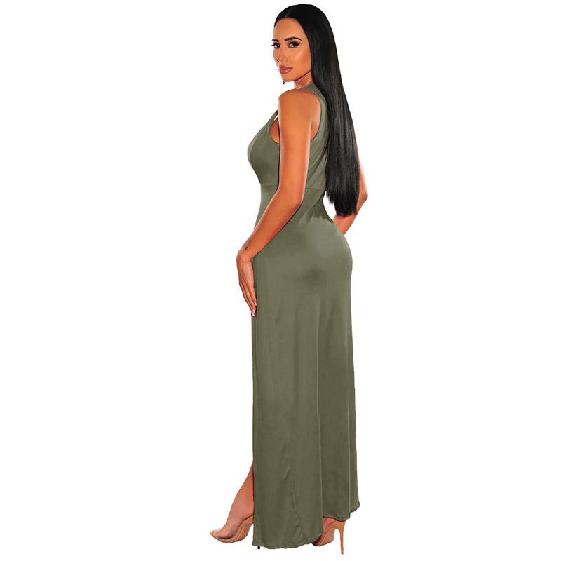 Женское летнее платье без рукавов с V-образным вырезом для вечеринок и коктейлей