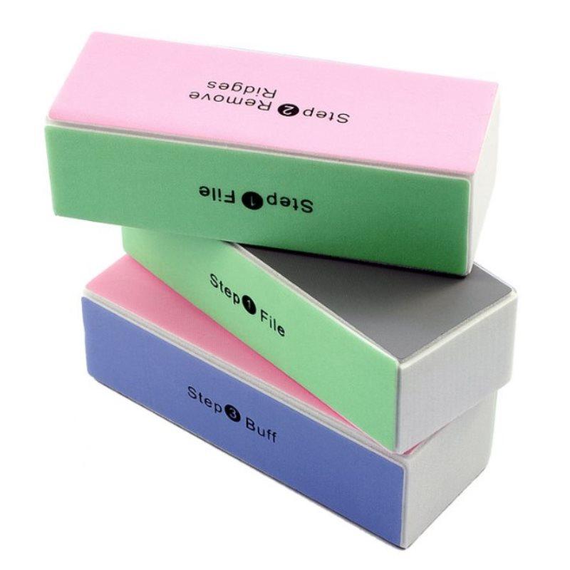 1 шт. Баф для полировки и шлифовки ногтей 4-сторонний блок-пилка для полировки и шлифовки