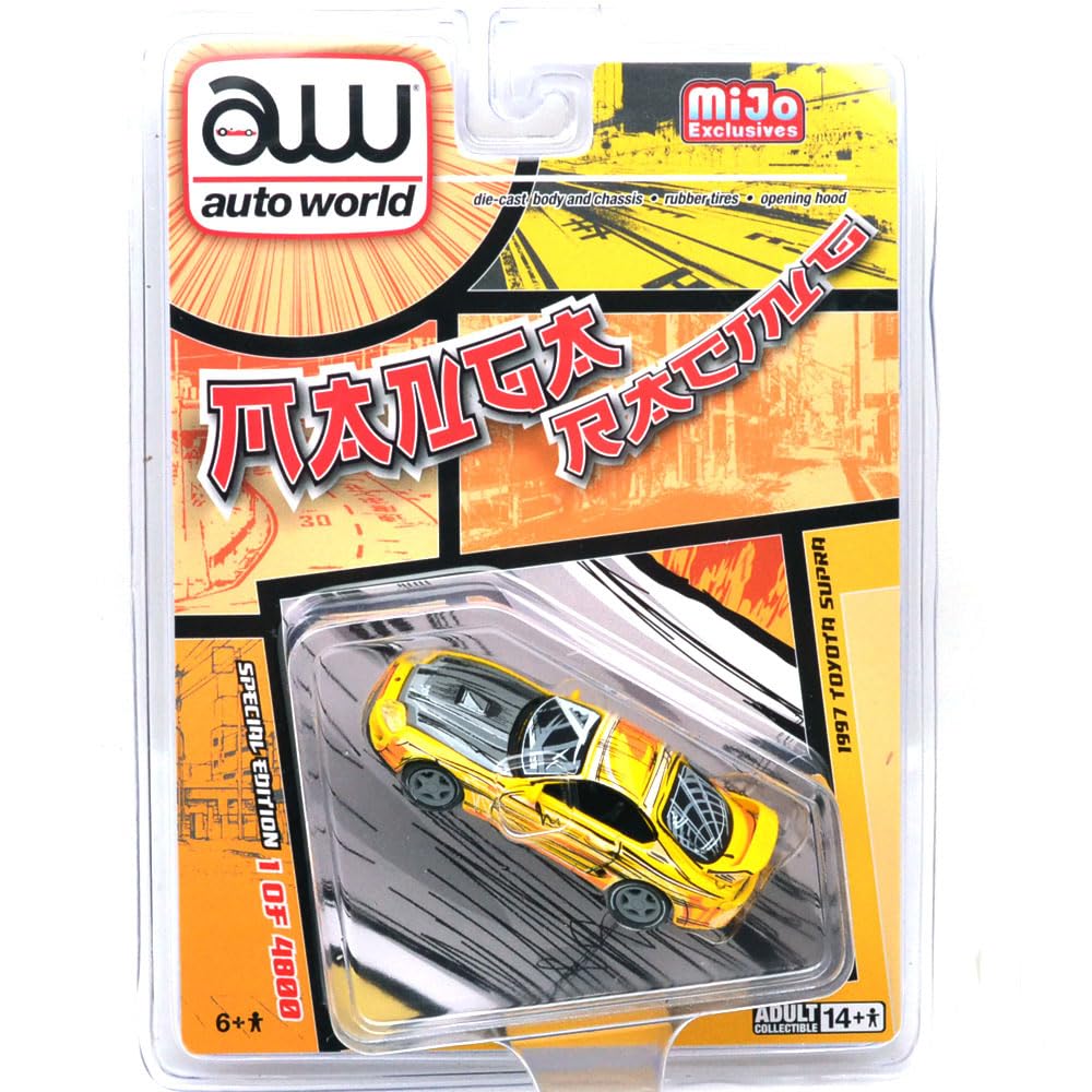 Auto World Масштаб 1/64 MiJo Лимитированное издание - 1997 Toyota Supra - Манга-арт
