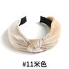 Широкий ободок для волос из ткани с узлом, однотонный золотой бархатный ободок для волос, женские бархатные аксессуары для волос