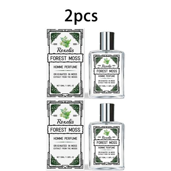 Roxelis men's fragrance care liquid, fresh forest wood cologne, elegant and gentle, for daily portable body care 50ml