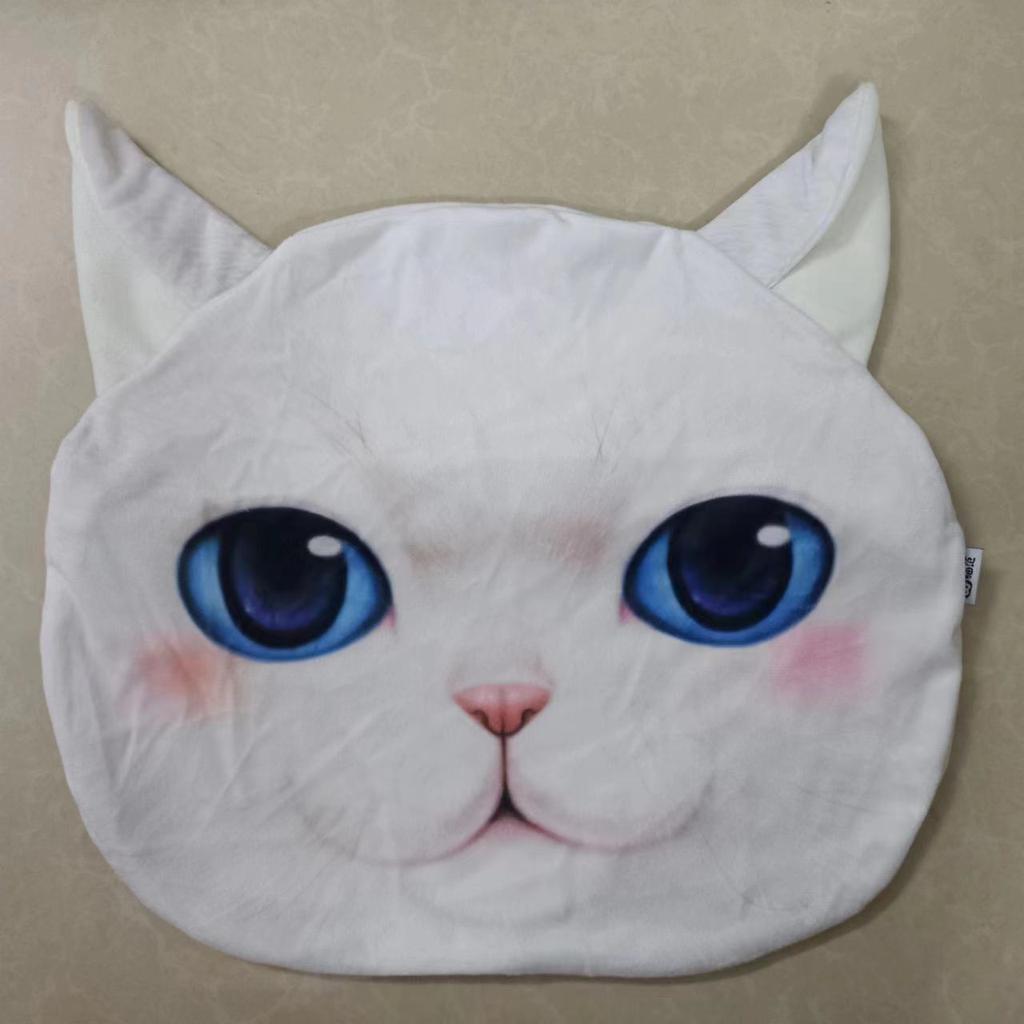 35x36 см 3D Милая подушка для сна в виде кошки, собаки, офиса, чехол для подушки, мультяшная плюшевая мягкая игрушка, детская кукла, моющаяся, для дома, дивана, автомобиля, чехол для подушки