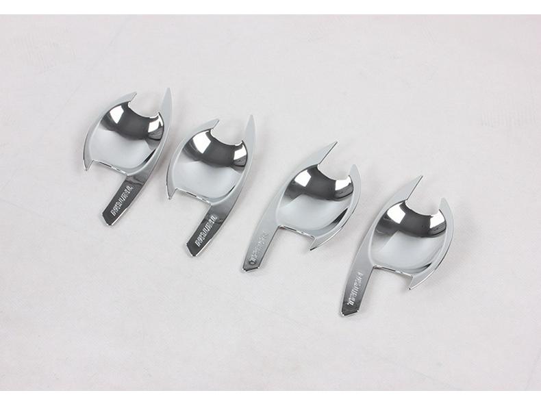 2015 L200/Triton ABS Гальванизированный Набор дверных чаш - 4 штуки Декоративная накладка