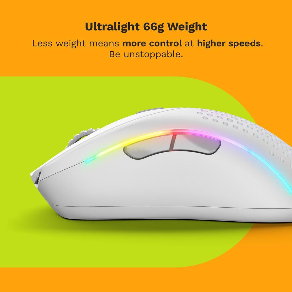 Игровая мышь Glorious Model D 2 Wireless Матовый белый MS0720 Проводная/Беспроводная GLO-MS-DWV2-MW