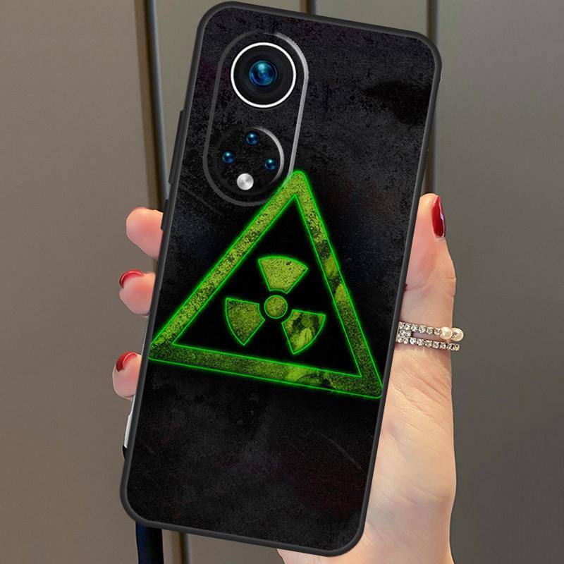 Nuclear Radiation Warning Sign Case For Honor Magic 6 Pro 5 Lite 50 70 90 X6 X7 X8 X9 Honor X6a X7a X8a X9a X8b X9b Cover