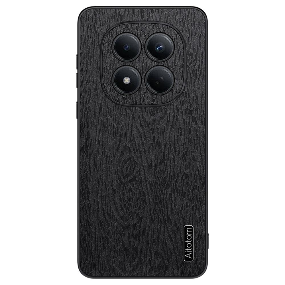 Для Xiaomi Redmi Note 15 Pro 4G (Глобальный) Чехол Текстура дерева Покрытый ПУ кожей ПК ТПУ Чехол для телефона