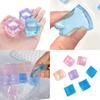 20 Pcs Squeeze Toy Ice Cube Mochi Clear Tofu Shape for Kids Anxiety Reduce Fairy Teens Party Supplies