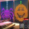 Умные светодиодные гирлянды-шторы Bluetooth - Многоцветная декоративная гирлянда для Рождества