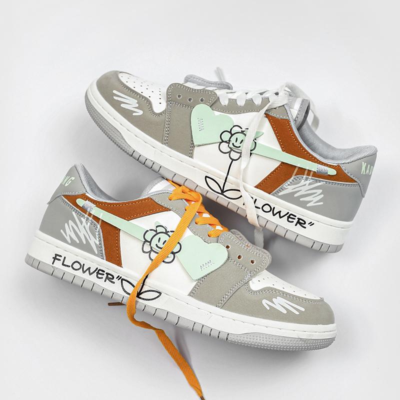 2024 Небольшая партия оригинального дизайна Sense Star Board Shoes Мужская весенняя дышащая повседневная спортивная универсальная немецкая тренировочная модная обувь на толстой подошве