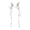 1 Pair Of Super Fairy Fairy Butterfly Tassel Earclip Female, With A Sense Of Niche Design Angel Wing Earbone Clip Without Ear Holes