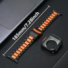 Титановый ремешок для Apple Watch Ultra 2 49 мм 44 мм 46 мм 45 мм 44 Корпус из алюминиевого сплава + Роскошный мужской браслет Ремешок Iwatch 10 9 8 7 6 SE