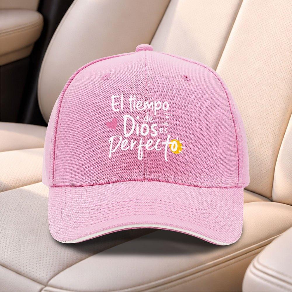 pc GodS Timing Is Sandwich Baseball Cap Adjustable Outdoor Duckbill Hat UnisexS And WomenS Daily Commute Outing Sports