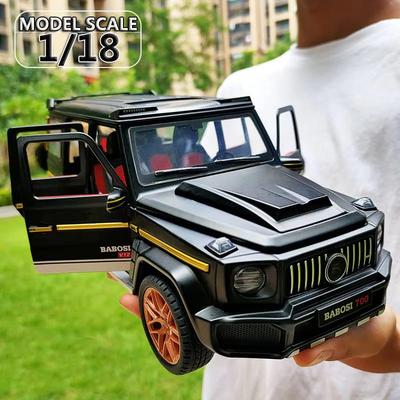 Большой 1:18 полномасштабных внедорожников Mercedes Benz G700 из литого металла, модель автомобиля, игрушечная модель, звук и свет, детская игрушечная машинка, подарок для мальчика