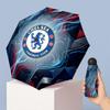 Chelsea FC Узор Печатный Мини 5 Сложений 8 Спиц Компактный Зонт Ветрозащитный Водонепроницаемый Легкий Портативный Складной