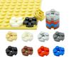 20PCS Building Blocks MOC Parts DIY 2x2 Round Plate with Cross Shaft Hole Educational Technical Bricks Compatible with 4032 Toy