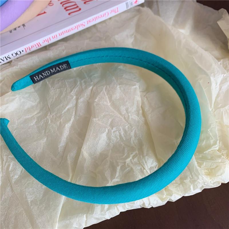 Сладкая Конфетная Губчатая Повязка на Голову в Тонком Стиле для Девочек, Новая Модная Корейская Версия Цветной Повязки на Голову в Французском Стиле, Аксессуар для Волос